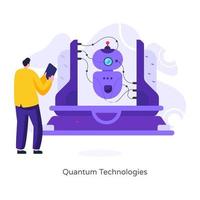 Artificial  Quantum Technologies vector