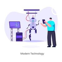 tecnología moderna robert vector