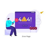 Página de error 404 vector
