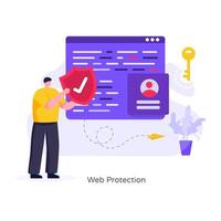 Web Protection and Security vector