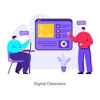 Digital Class room vector