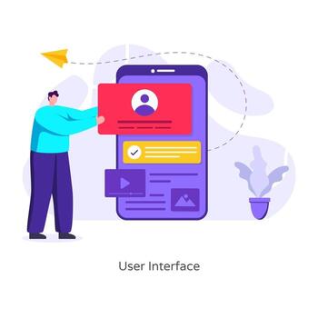 aplicación de interfaz de usuario vector