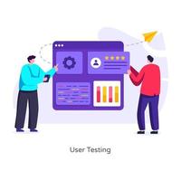 Web  User Testing vector