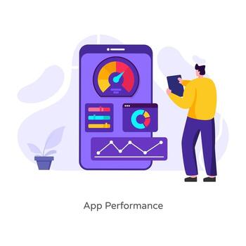 App Performance design vector