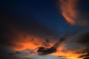 Beautiful sunset sky with clouds. Abstract sky. photo