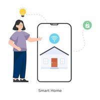 Smart Home app vector