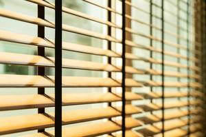 Close-up bamboo blind, bamboo curtain, chick, Venetian blind or sun-blind - soft-focus point