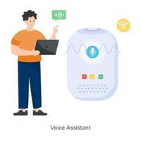 Voice chat  Assistant vector