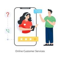 Online Customer Services vector