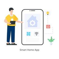 Smart Home App vector