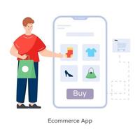 E commerce App vector