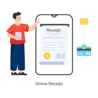 Online Receipt Invoice vector
