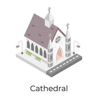 edificio religioso catedral vector