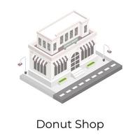 Donut Store and Shop vector