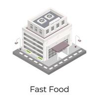 Fast Food Shop vector