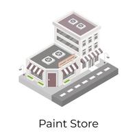 Paint Store and Shop vector