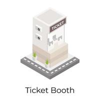 Ticket Booth and Stall vector