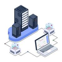 Server Data Display vector