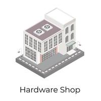 Hardware Shop Market vector