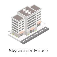 Sky Scraper House vector