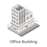 Commercial  Office Building vector