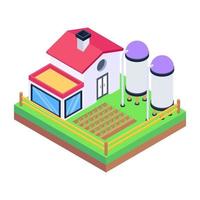 Silos Barn Granary vector