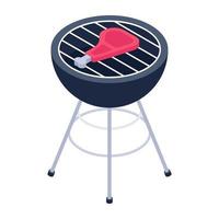 Outdoor Bbq Grill vector