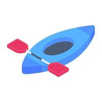 Canoe and Rowboat vector