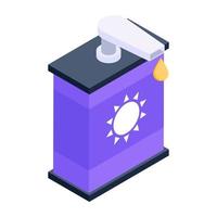 Sun Lotion and Cream vector