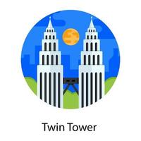 Twin Towers Monuments vector