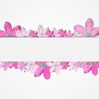 Abstract Simple Flower Pattern Background vector