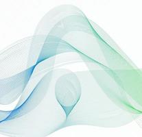 Abstract Wave Set on White Background. Vector Illustration.