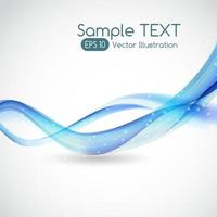 Abstract Wave  White Background. Vector Illustration