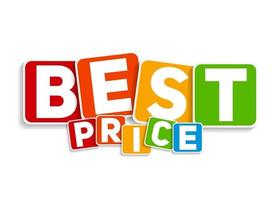 Best Price Sign Template Vector Illustration