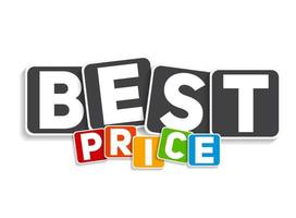 Best Price Sign Template Vector Illustration