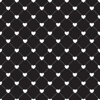 Valentines Day Seamless Hearts Pattern Vector Illustration