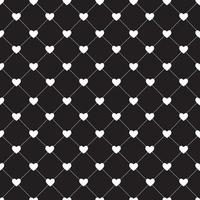 Valentines Day Seamless Hearts Pattern Vector Illustration