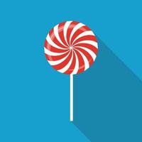 Sweet Candy Flat Icon with Long Shadow, Vector Illustration