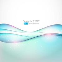 Abstract Wave Set on White Background. Vector Illustration.