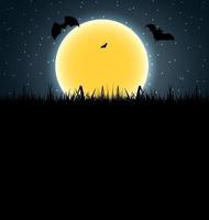 Halloween Background with Pumpkin Vector Illustration