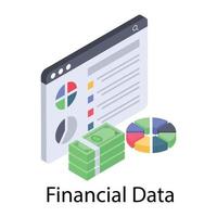 Online Finance Chart vector