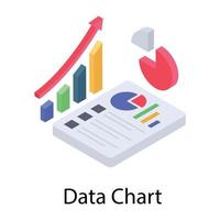 Data Chart Report vector