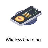 Wireless Charging Concepts vector