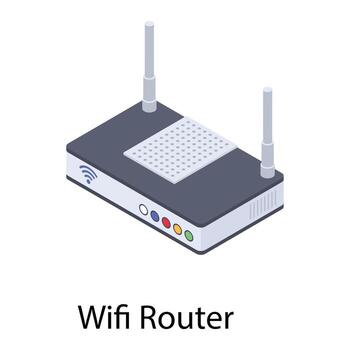 conceptos de enrutador wifi vector