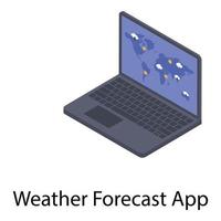 Online Weather Forecast vector