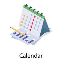 Trending Calendar Concepts vector