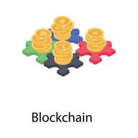 Trending Blockchain Concepts vector