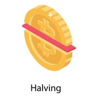 Trending Halving Concepts vector