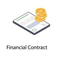 conceptos de contrato de bitcoin vector