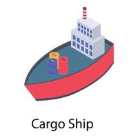 Cargo Ship Transport vector